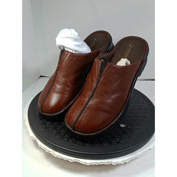 PREDICTIONS Brown Leather Slip On Casual Shoes Womens Size 6.5 - Picture 12 of 14